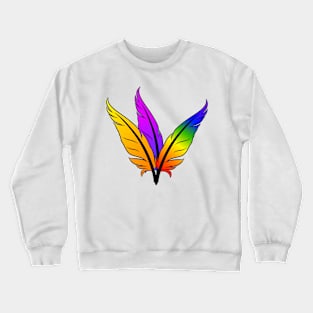 Three colorful feathers Crewneck Sweatshirt